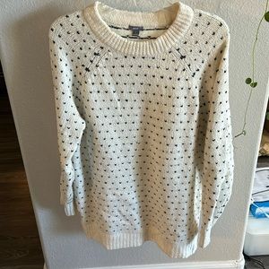 Aerie tiny heart oversized sweater size S